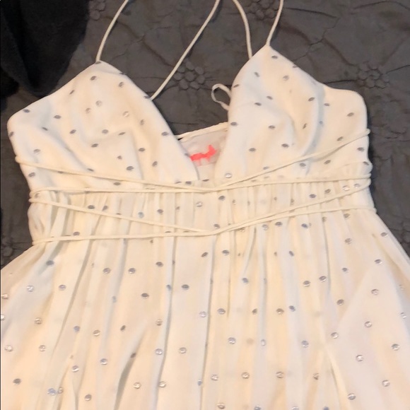 Free People Lurex Dot Mini Dress 